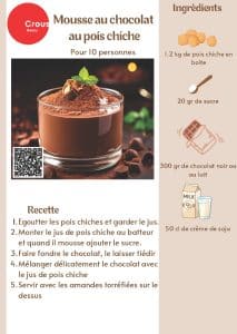 Alimentation et Informations 23 Mousse au chocolat au pois chiche