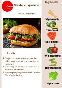 Alimentation et Informations 24 Sandwich Green VG