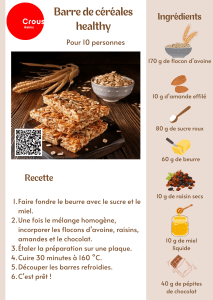 Alimentation et Informations 22 barre de cereales